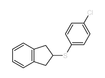 1H-Indene,2-[(4-chlorophenyl)thio]-2,3-dihydro-结构式