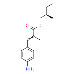 3-(4-Aminophenyl)-2-methylpropenoic acid (R)-2-methylbutyl ester structure