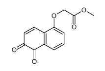 methyl 2-(5,6-dioxonaphthalen-1-yl)oxyacetate结构式