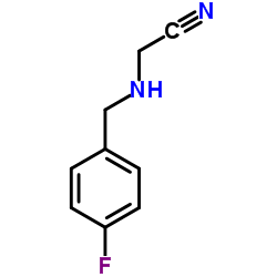 [(4-Fluorobenzyl)amino]acetonitrile Structure