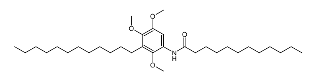 N-(3-Dodecyl-2.4.5-trimethoxyphenyl)dodecansaeureamid Structure