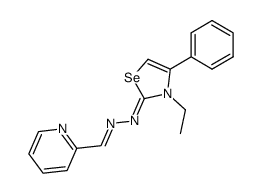 pyridine-2-carbaldehyde (3-ethyl-4-phenyl-3H-selenazol-2-ylidene)-hydrazone结构式