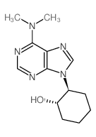 Cyclohexanol,2-[6-(dimethylamino)-9H-purin-9-yl]-, trans- (9CI)结构式