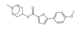 (8-methyl-8-azabicyclo[3.2.1]octan-3-yl) 5-(4-methoxyphenyl)furan-2-carboxylate结构式