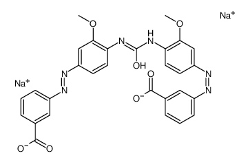 disodium 3,3'-[carbonylbis[imino(3-methoxy-4,1-phenylene)azo]]dibenzoate Structure