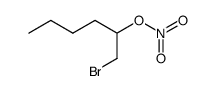 1-(bromomethyl)pentyl nitrate Structure