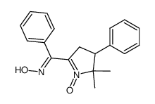 (5,5-dimethyl-1-oxy-4-phenyl-4,5-dihydro-3H-pyrrol-2-yl)-phenyl-methanone oxime结构式