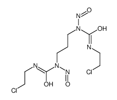 3-(2-chloroethyl)-1-[3-[2-chloroethylcarbamoyl(nitroso)amino]propyl]-1-nitrosourea Structure