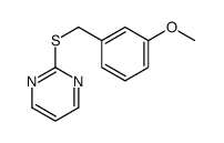 2-[(3-methoxyphenyl)methylsulfanyl]pyrimidine Structure