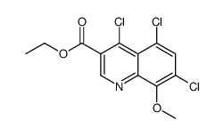 ethyl 4,5,7-trichloro-8-methoxyquinoline-3-carboxylate Structure