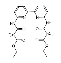6,6'-bis(ethyl dimethylmalonylamido)-2,2'-bipyridine Structure