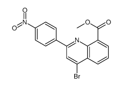 methyl 4-bromo-2-(4-nitrophenyl)quinoline-8-carboxylate Structure