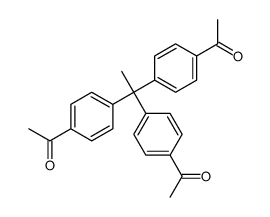 1-[4-[1,1-bis(4-acetylphenyl)ethyl]phenyl]ethanone Structure