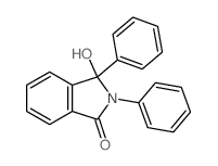 3-hydroxy-2,3-diphenyl-isoindol-1-one structure