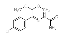 [[1-(4-chlorophenyl)-2,2-dimethoxy-ethylidene]amino]urea Structure