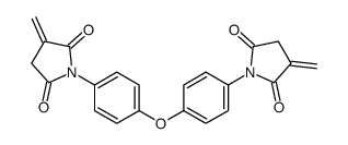 3-methylidene-1-[4-[4-(3-methylidene-2,5-dioxopyrrolidin-1-yl)phenoxy]phenyl]pyrrolidine-2,5-dione Structure