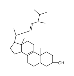 (3β,5α)-ergosta-8,22-dien-3-ol Structure