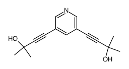 2,2'-dimethyl-4,4'-pyridine-3,5-diyl-bis-but-3-yn-2-ol Structure