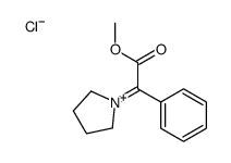 methyl 2-phenyl-2-pyrrolidin-1-ium-1-ylideneacetate,chloride Structure