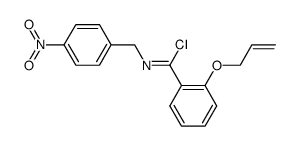 2-allyloxy-N-(4-nitro-benzyl)-benzimidoyl chloride Structure