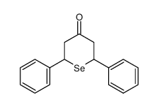 2,6-diphenyl-4-oxoselenane结构式
