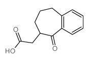 2-(6-oxo-5-bicyclo[5.4.0]undeca-7,9,11-trienyl)acetic acid structure