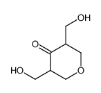 tetrahydro-3,5-bis(hydroxymethyl)-4H-pyran-4-one结构式