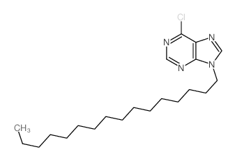 6-chloro-9-hexadecyl-purine结构式