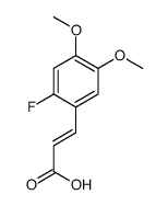3,4-DIMETHOXY-6-FLUOROCINNAMIC ACID结构式