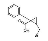 2-(bromomethyl)-1-phenylcyclopropane-1-carboxylic acid Structure