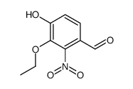 Benzaldehyde, 3-ethoxy-4-hydroxy-2-nitro- (9CI) structure