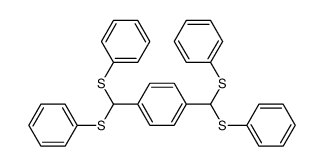 1,4-bis(bis(phenylthio)methyl)benzene Structure