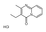 3-ethyl-2-methylpyrido[1,2-a]pyrimidin-4-one,hydrochloride结构式