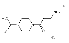 3-氨基-1-(4-异丙基-1-哌嗪)-1-丙酮双盐酸盐结构式