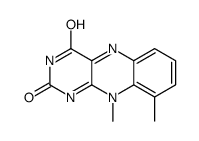 9,10-dimethylbenzo[g]pteridine-2,4-dione Structure