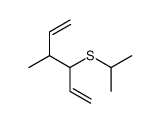 3-methyl-4-propan-2-ylsulfanylhexa-1,5-diene结构式