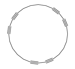 cyclotetracosa-1,3,9,11,17,19-hexayne结构式