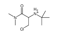 tert-butyl-[3-chloro-1-(dimethylamino)-1-oxopropan-2-yl]azanium结构式