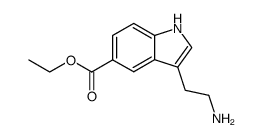 3-(2-Amino-ethyl)-1H-indole-5-carboxylic acid ethyl ester结构式