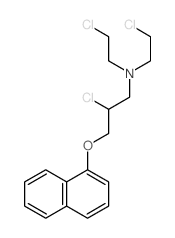 1-Propanamine,2-chloro-N,N-bis(2-chloroethyl)-3-(1-naphthalenyloxy)- Structure