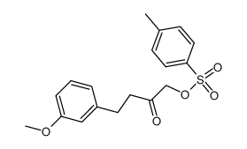 1-tosyloxy-4-(3-methoxyphenyl)-2-butanone结构式