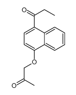1-[4-(2-oxopropoxy)naphthalen-1-yl]propan-1-one结构式