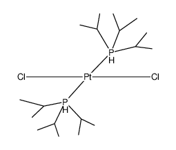 trans-dichlorobis(tri-isopropylphosphine)platinum(II) Structure