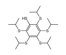 pentakis(isopropylthio)thiophenol结构式