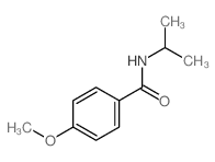 4-methoxy-N-propan-2-yl-benzamide结构式