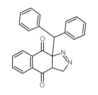 3H-Benz[f]indazole-4,9-dione,9a-(diphenylmethyl)-3a,9a-dihydro-结构式