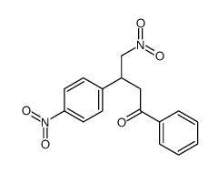 4-nitro-3-(4-nitrophenyl)-1-phenylbutan-1-one结构式