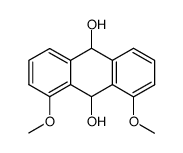 1,8-dimethoxy-9,10-dihydro-9,10-anthracenediol结构式
