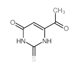 6-acetyl-2-sulfanylidene-1H-pyrimidin-4-one结构式