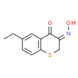 2H-1-Benzothiopyran-3,4-dione,6-ethyl-,3-oxime(9CI)结构式